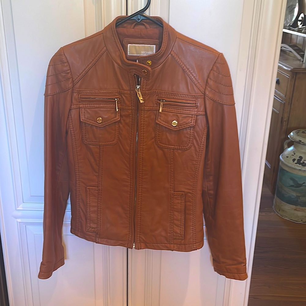 Michael Kors leather jacket. Size small.